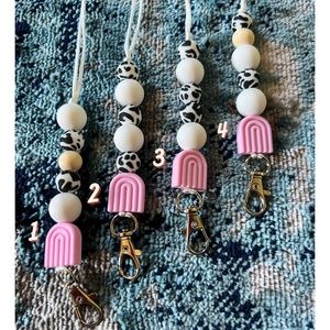 Pink Moo Lanyard
